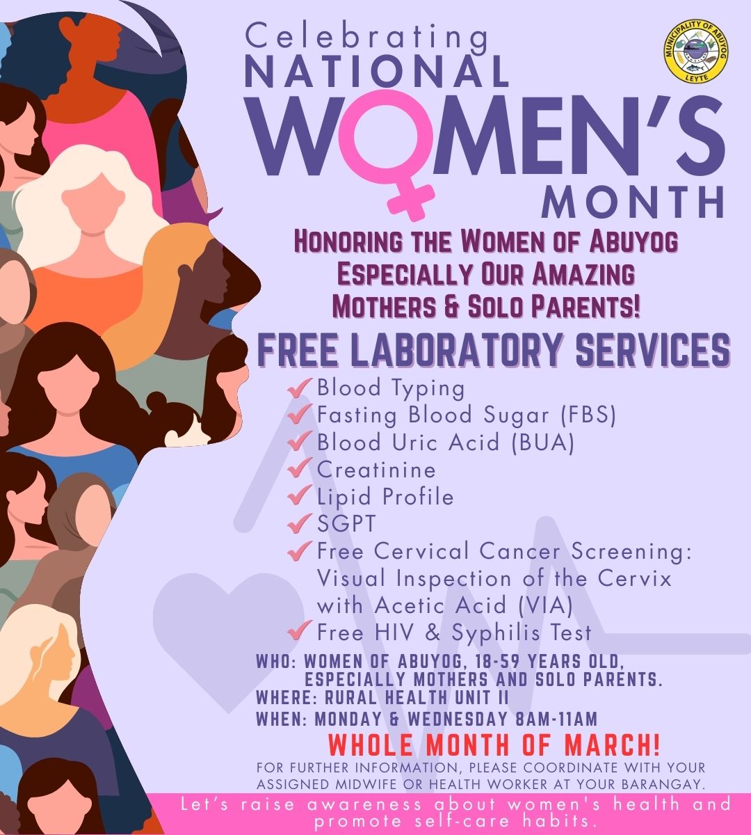 Free Health Services for Women in Abuyog This March